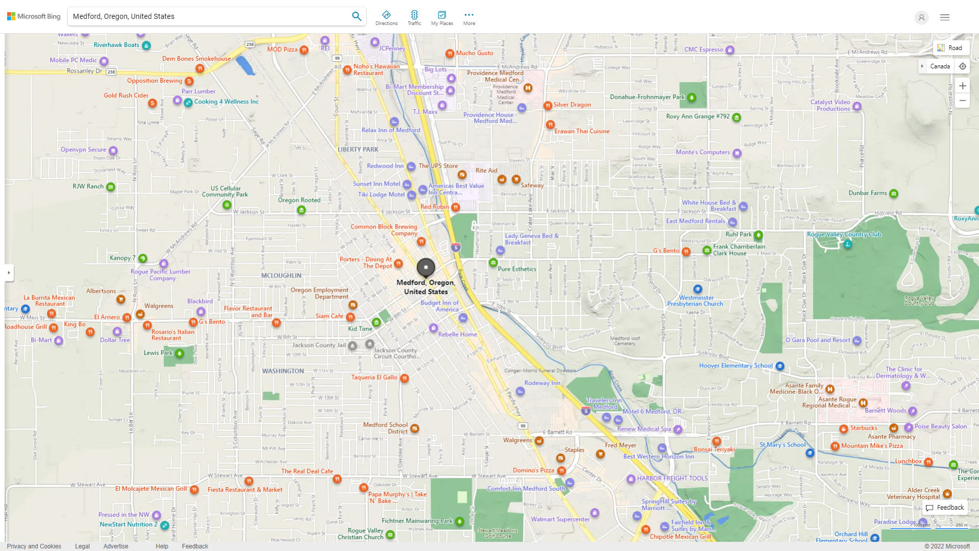 Medford Detailed Map